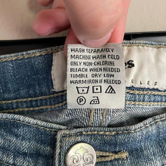 Jaymes Los Angeles Men's Luxury Cotton Denim Blue Jeans Size: 36x34 - Picture 2 of 9